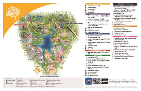 Theme Park Brochures Islands of Adventure Map 2022 - Theme Park Brochures