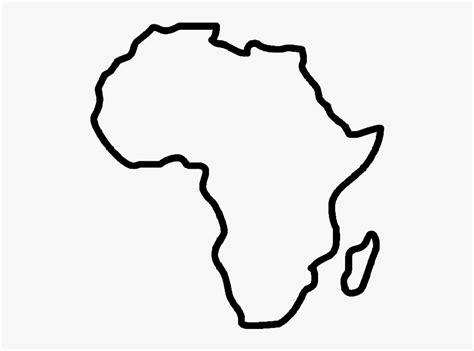 Clip Art Africa Outline - Map Of Africa Clipart, HD Png Download ...