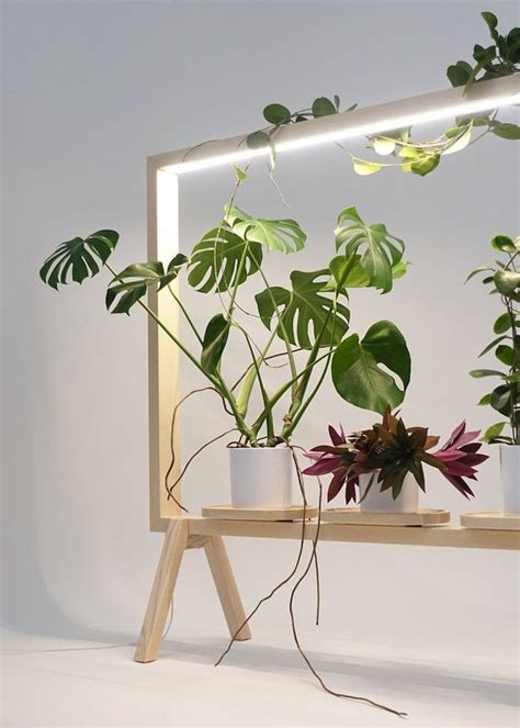 etagere porte plante eclairage led integre #green #interiors #plants ...