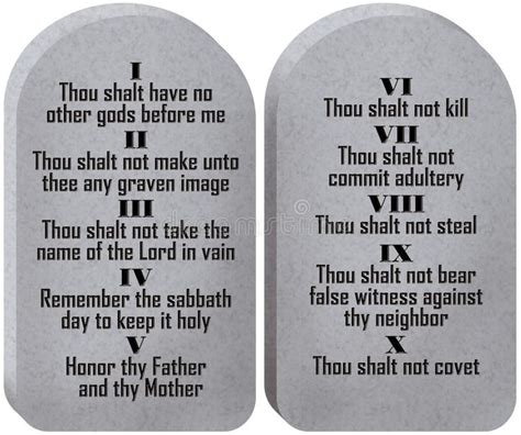 Ten Commandments Lds Printable