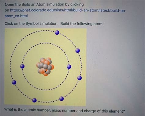 Solved Open the Build an Atom simulation by clicking on | Chegg.com