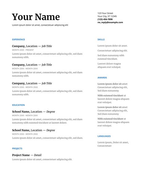 20+ Google Docs Resume Templates for 2024 [Download Now]