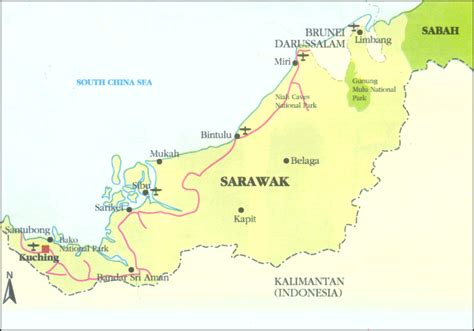 Map of Sarawak Malaysia listed by Malaysiamap.org Map of Malaysia Map ...