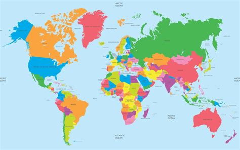 Combien de pays y a-t-il dans le monde ? | Carte du monde fond d'écran ...