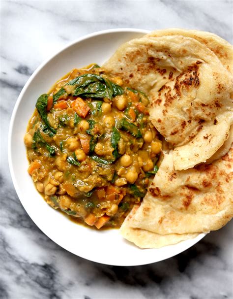 Curried Chana and Roti