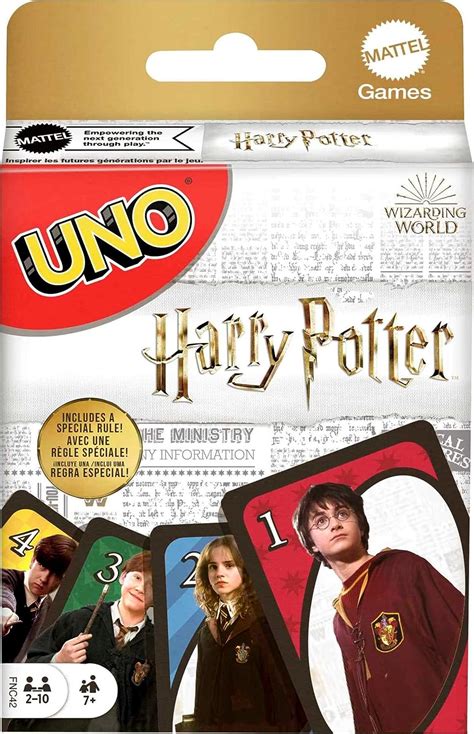 UNO Harry Potter Heroes Board Game & Card Game - Magic Choice Card ...