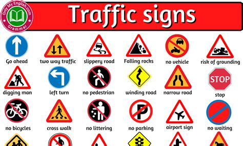 Symbol Name List, Gender Of Animals, Traffic Signs And Symbols, Road ...