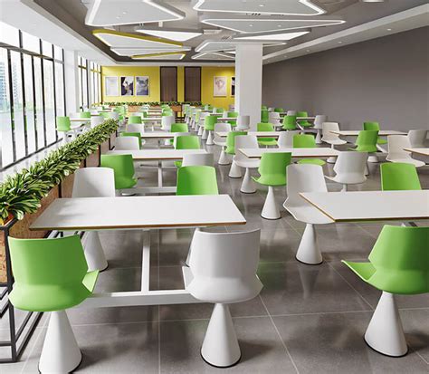 Modern Cafeteria Table And Chairs - Norpel Furniture