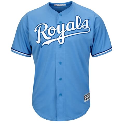 Men's Kansas City Royals Majestic Light Blue Alternate Cool Base Team ...