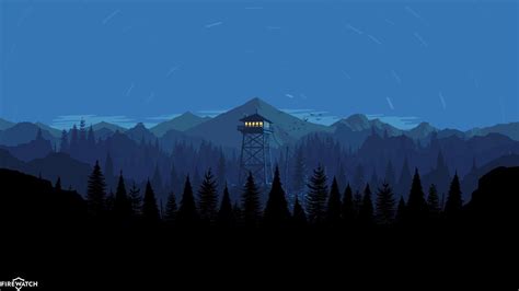 Firewatch Night Wallpaper