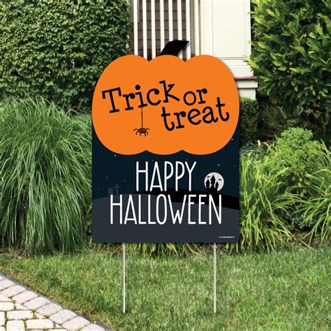 Trick or Treat - Outdoor Halloween Decorations - Happy Halloween Yard ...