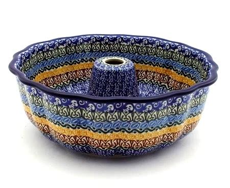 Bundt Cake Pan 10.4" - Color Palette Polish Pottery Outlet