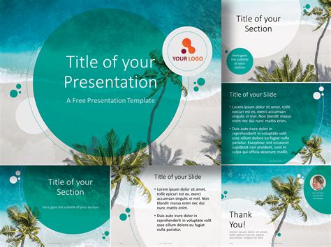 Free Beach Templates For Powerpoint - FREE PRINTABLE TEMPLATES