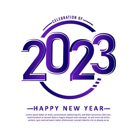 feliz año nuevo 2023 diseño de carteles 12856004 Vector en Vecteezy