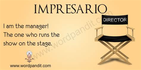 Meaning of Impresario