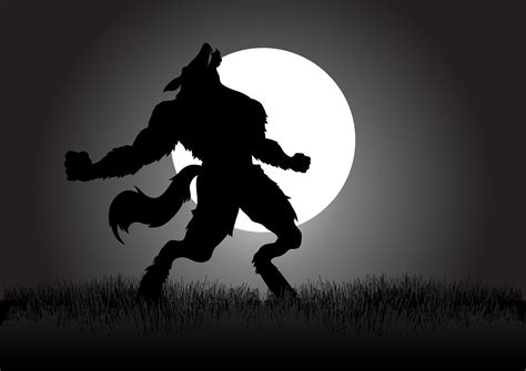 Howling Werewolf Silhouette 1851213 Vector Art at Vecteezy