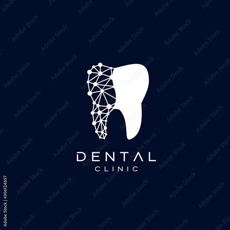 Dental Clinic Logo Design Vector Stock Vector | Adobe Stock