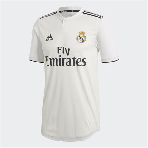 adidas Real Madrid Home Authentic Jersey - White | adidas UK