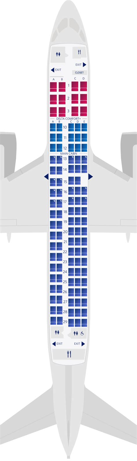 Airbus A220-100 Seat Maps, Specs & Amenities | Delta Air Lines