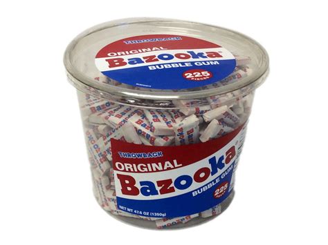 Bazooka Bubble Gum - 225 piece tub | OldTimeCandy.com