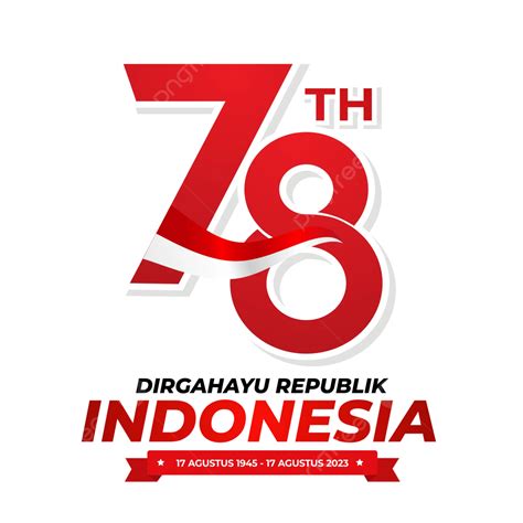 Hut Ri 78 Official Logo On Indonesia Independence Day 2023 Vector ...