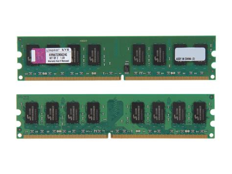 Kingston 4GB (2 x 2GB) DDR2 667 (PC2 5300) Dual Channel Kit Desktop ...