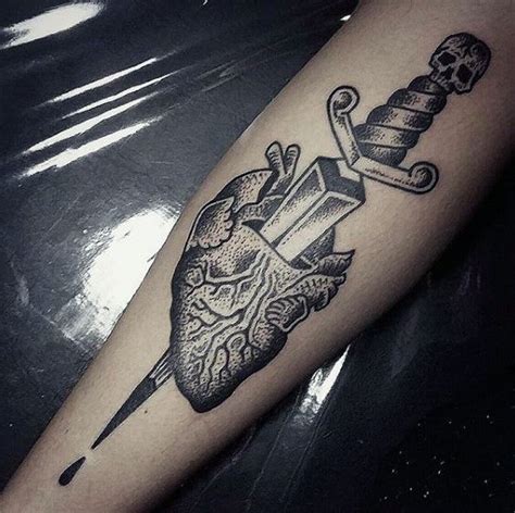 20+ Dagger Heart Tattoo - PeigiLeighann