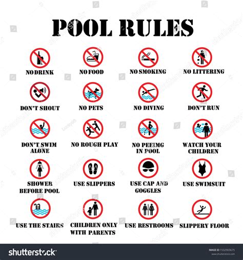 9,505 Pool Safety Sign Images, Stock Photos & Vectors | Shutterstock