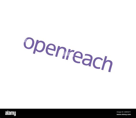 Openreach, rotated logo, white background B Stock Photo - Alamy