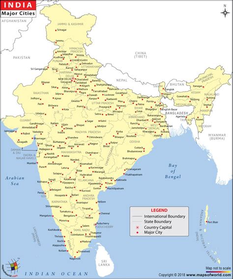 India Map With Top Cities – Get Map Update