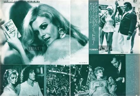 ANN MARGRET OLIVER REED Tommy 1975 Japan Picture Clippings 2-SHEETS nf ...