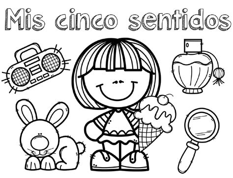 Dibujos de Los 5 Sentidos para Colorear para Colorear, Pintar e ...