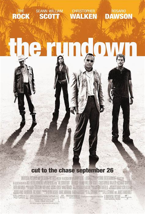 THE RUNDOWN MOVIE POSTER 2 Sided ORIGINAL FINAL 27x40 DWAYNE JOHNSON | eBay