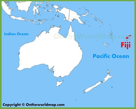 Fiji location on the Oceania map - Ontheworldmap.com