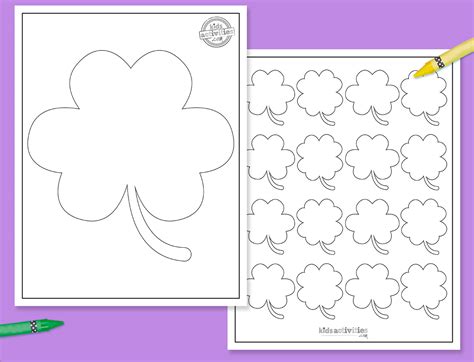 Free Shamrock Template For St. Patrick's Day Crafts | Kids Activities Blog