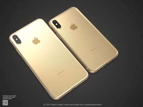 iPhone X Plus Concept in Gold Color Shown in Renders and Video - iPhoneHeat