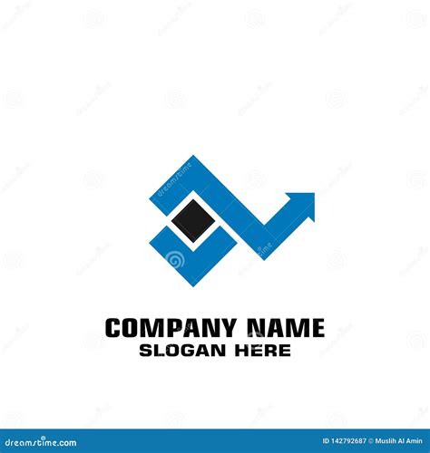 Progress Graphic Logo Template Stock Vector - Illustration of modern ...