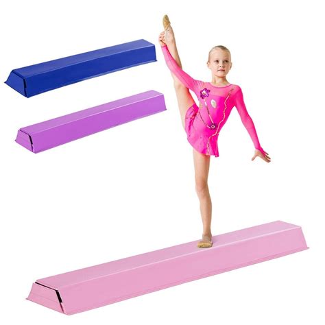 4FT PU Folding Floor Balance Beam Sports Gymnastics Skill Performance ...