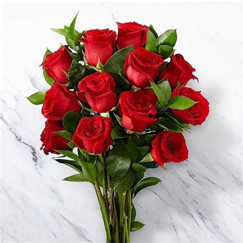 Red Roses Bouquet (10 Stems) - Dough and Cream