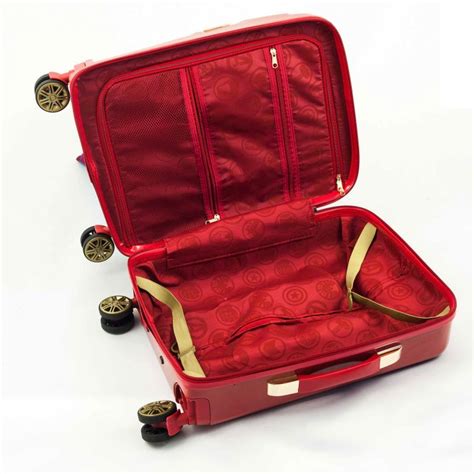 Marvel Iron Man 24-Inch Light Up Spinner Suitcase - GeekAlerts