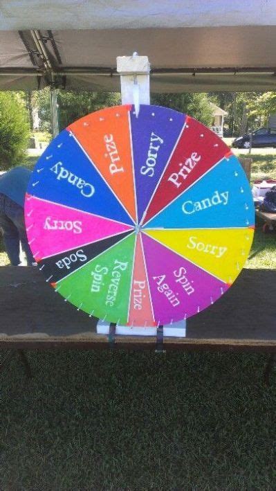 DIY spin wheel game. with hubby | Carnival games for kids, School ...