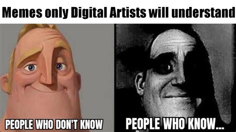 Memes only digital artists will understand - YouTube