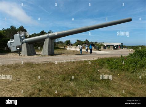 The cannon well for the German WW2 super cannon at Hansholm Bunker ...