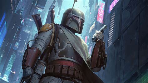 Boba Fett In Buildings Background 4K HD Boba Fett Wallpapers | HD ...