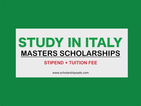 5 Best Scholarships for Master's Degrees in Italy