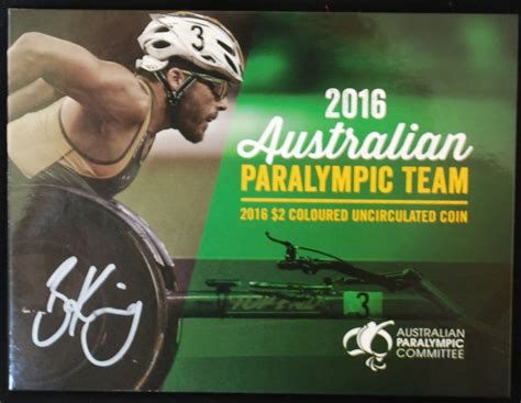 2016 $2 Australian Paralympic Team - Folder Signed by Coin Designer ...