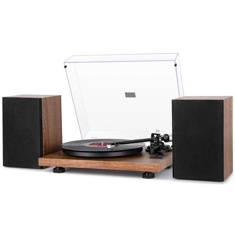 Buy 1 BY ONE Bluetooth Turntable HiFi System with 36 Watt Bookshelf ...