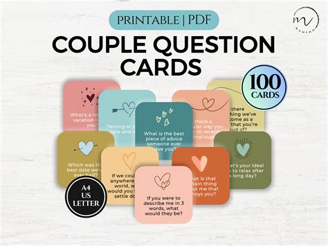 Couple Question Cards, Conversation Starters Cards, Date Night Cards ...