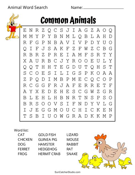 Farm Animals Word Search Puzzle Free Printable Puzzle Games | Porn Sex ...