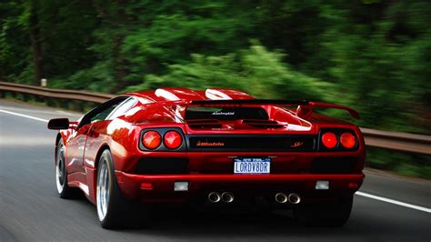 Red luxury car, Lamborghini Diablo, Lamborghini Diablo Sv, car, red ...